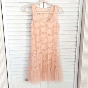 A'Reve Soft Pink Lace Dress